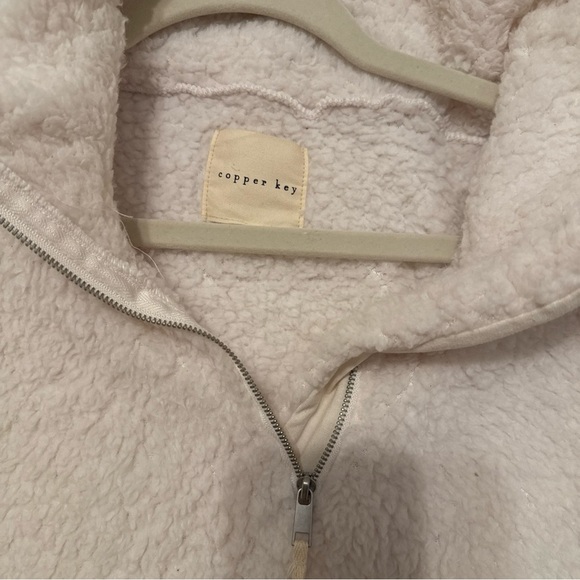 Copper Key Cozy Cream Sherpa Pullover - Picture 3 of 3